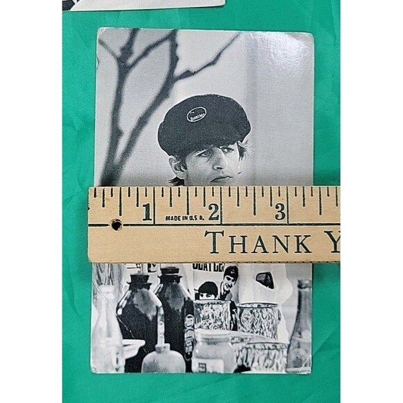 Lot of 4 Rare Beatles original U.K. Eskimo Foods trading cards 5.5" X 3.5" - Picture 11 of 11